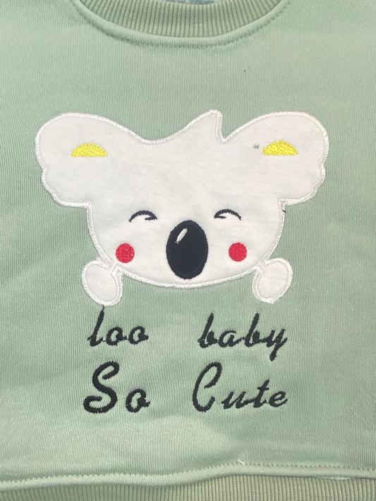 طقم اولادي وبناتي شتوي خامه ميلتون مكون من قطعتين رسمة كسلان 😍😍