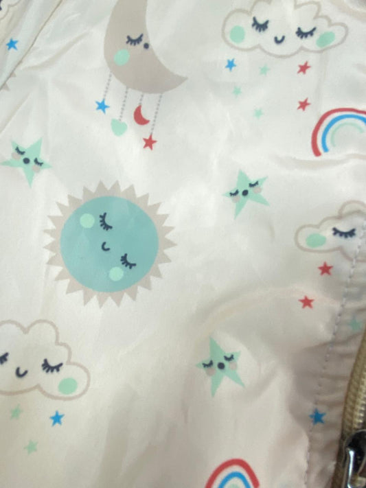 طقم خروجي اولادي وبناتي مكون من 3 قطع بجاكيت وتربووف مبطن من الداخل رسمة هلال 💞❤️