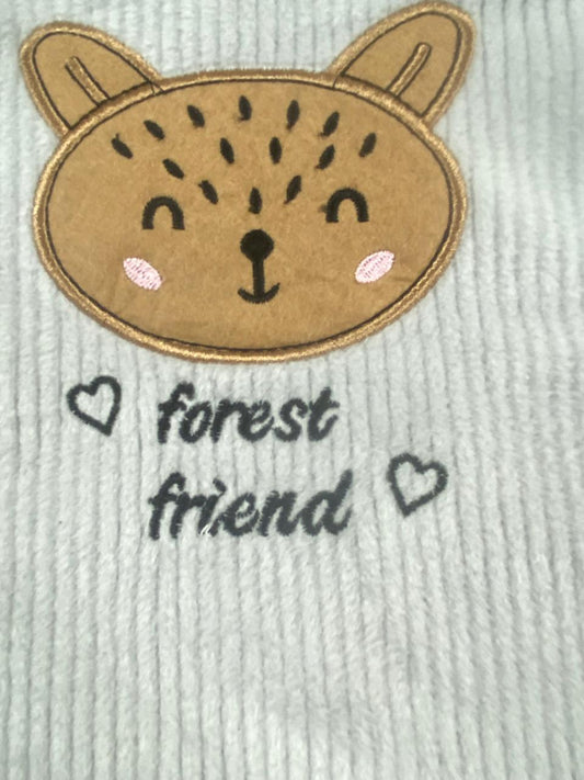 بيجامه قطيفه مسحب اولادي وبناتي مكونه من قطعتين مبطن من الداخل  forest friend 🤍🩷