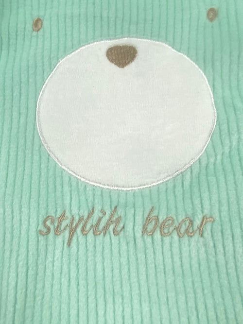 بيجامه قطيفه مسحب اولادي وبناتي مكونه من قطعتين مبطن من الداخل  stylish bear 🤍🩷