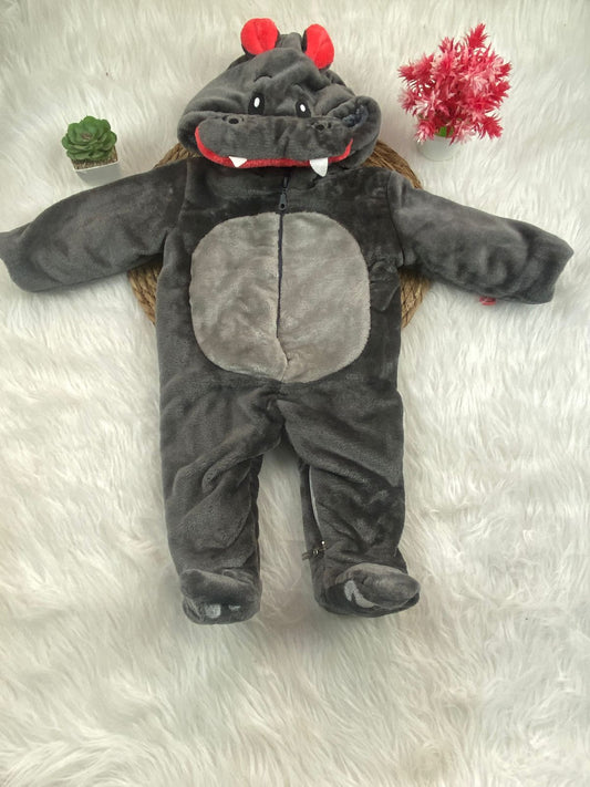 سالوبيت فرو اولادي وبناتي مبطن فرو من الداخل رسمة فرس النهر 😍😍❤️