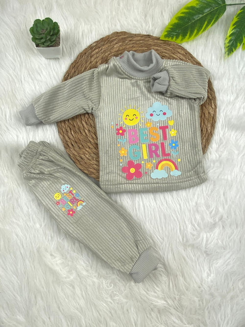 بيجامه قطيفه مسحب اولادي وبناتي مبطنه من الداخل best girl ❤️❤️