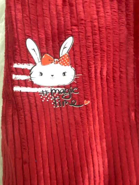 بيجامه قطيفه مسحب اولادي وبناتي مبطنه من الداخل رسمة ارنبه ❤️❤️