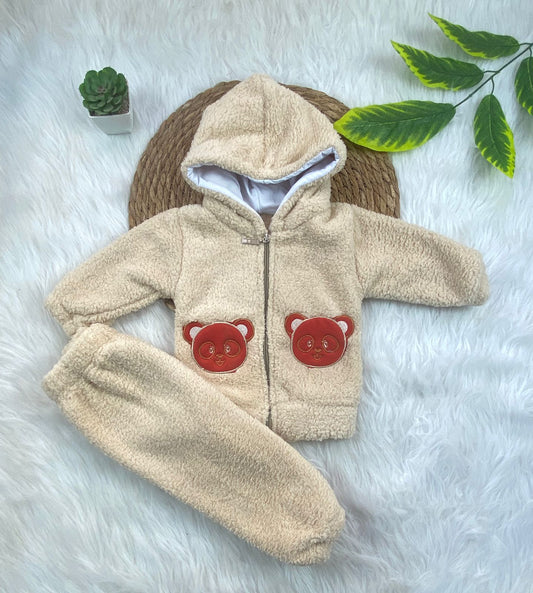 بيجامه فرو اولادي وبناتي مبطنه من الداخل خامه مريحه رسمة دبيين 😍😍