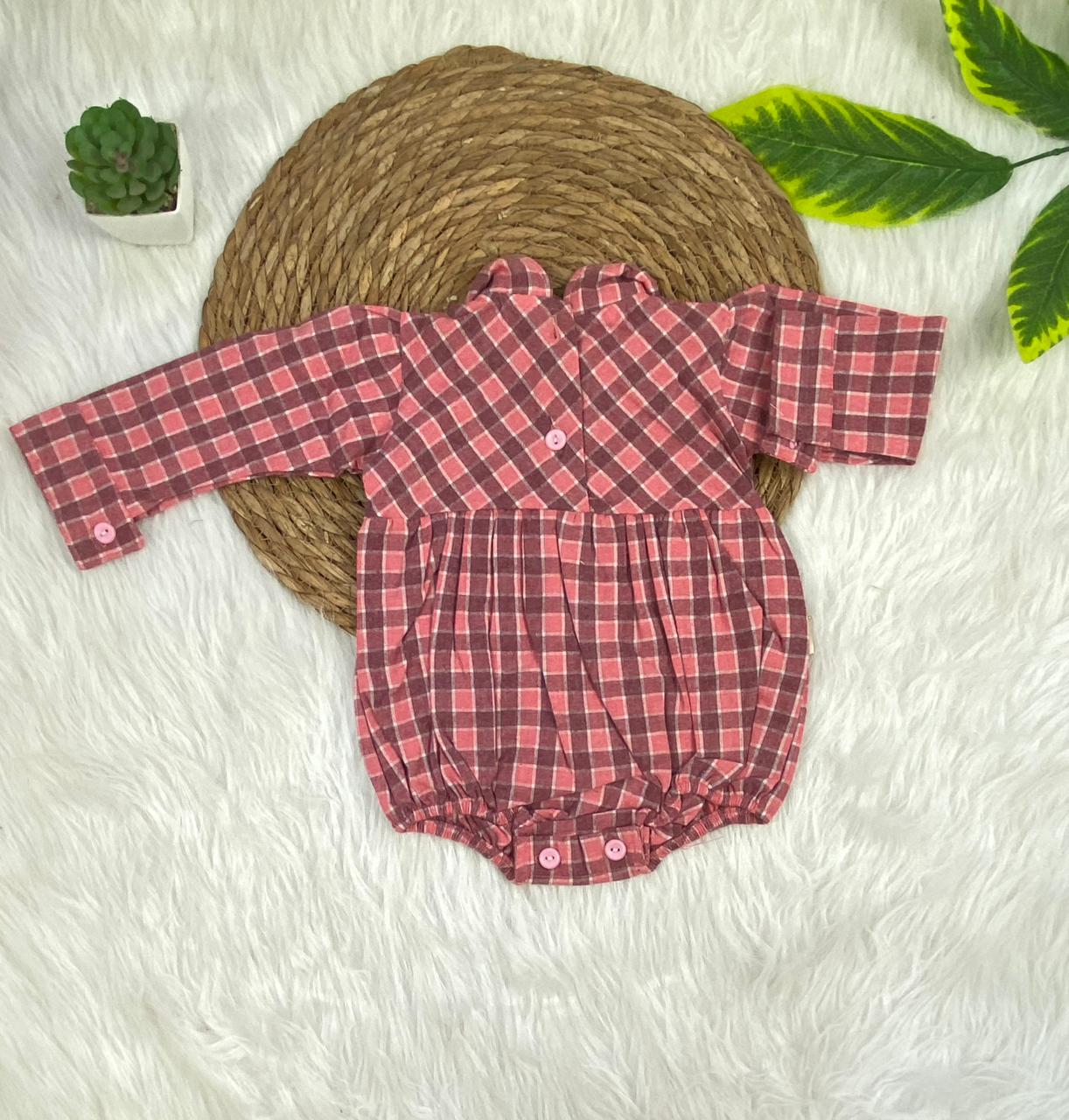 فستان بناتي خامه كتان كاروهات خامه مريحه ❤️😍