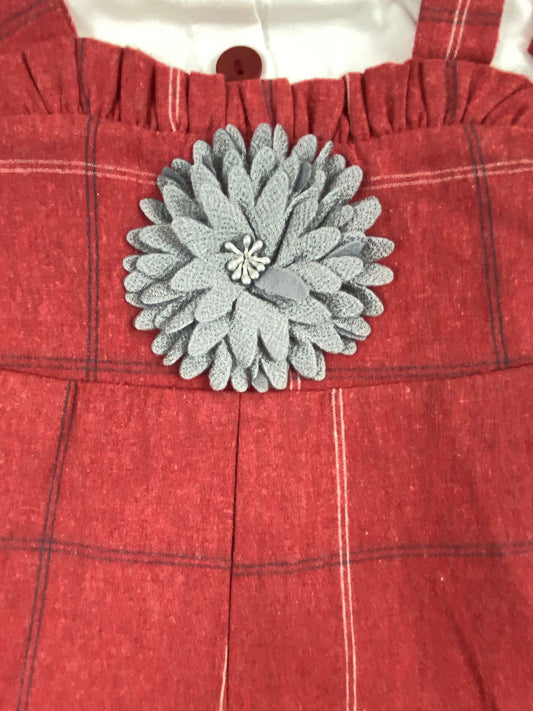 طقم بناتي سالوبيت قطيفه وقميص كتان خامه مريحه مكون من قطعتين رسمة وردة❤️❤️