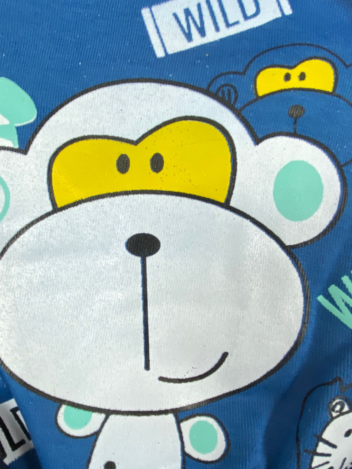 طقم اولادي  شتوي خامه ميلتون مكون من قطعتين مبطن من الداخل wild❤️🤍