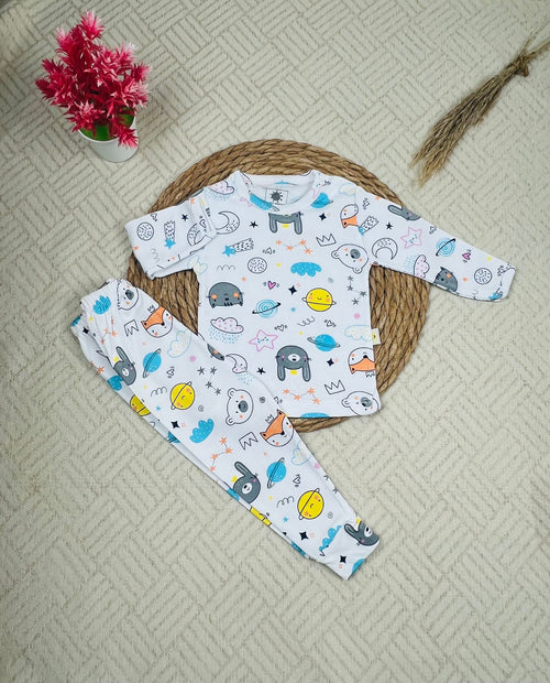 طقم داخلي بكم قطن 100% اولادي مكون من قطعتين 🤍❤️