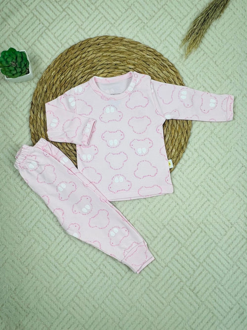 طقم داخلي بكم قطن 100% بناتي مكون من قطعتين رسمة عربية 🤍❤️