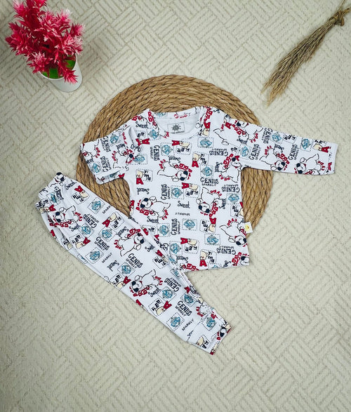 طقم داخلي بكم قطن 100% اولادي مكون من قطعتين 🤍❤️