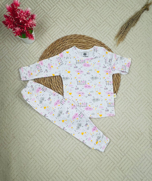 طقم داخلي بكم قطن 100% بناتي مكون من قطعتين 🤍❤️