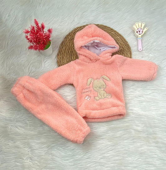 بيجامه فرو بناتي مبطنه من الداخل خامه مريحه رسمة ارنب 😍😍