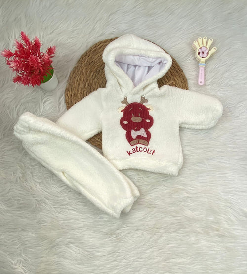 بيجامه فرو اولادي مبطنه من الداخل خامه مريحه رسمة غزاله  😍😍