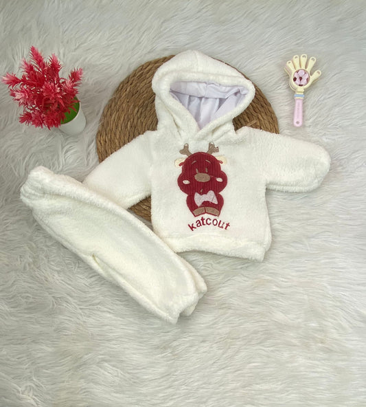 بيجامه فرو اولادي مبطنه من الداخل خامه مريحه رسمة غزاله  😍😍