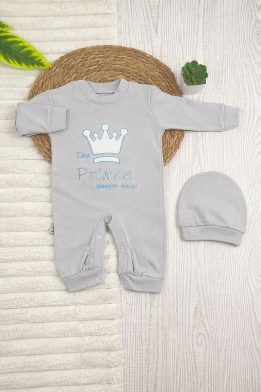 سالوبيت اولادي وبناتي قطن 100% خريفي مكون من قطعتين رسمة التاج🤍👑