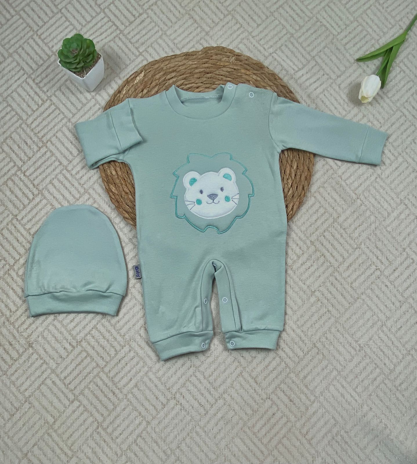 سالوبيت اولادي وبناتي قطن 100% خريفي مكون من قطعتين رسمة دب❤️