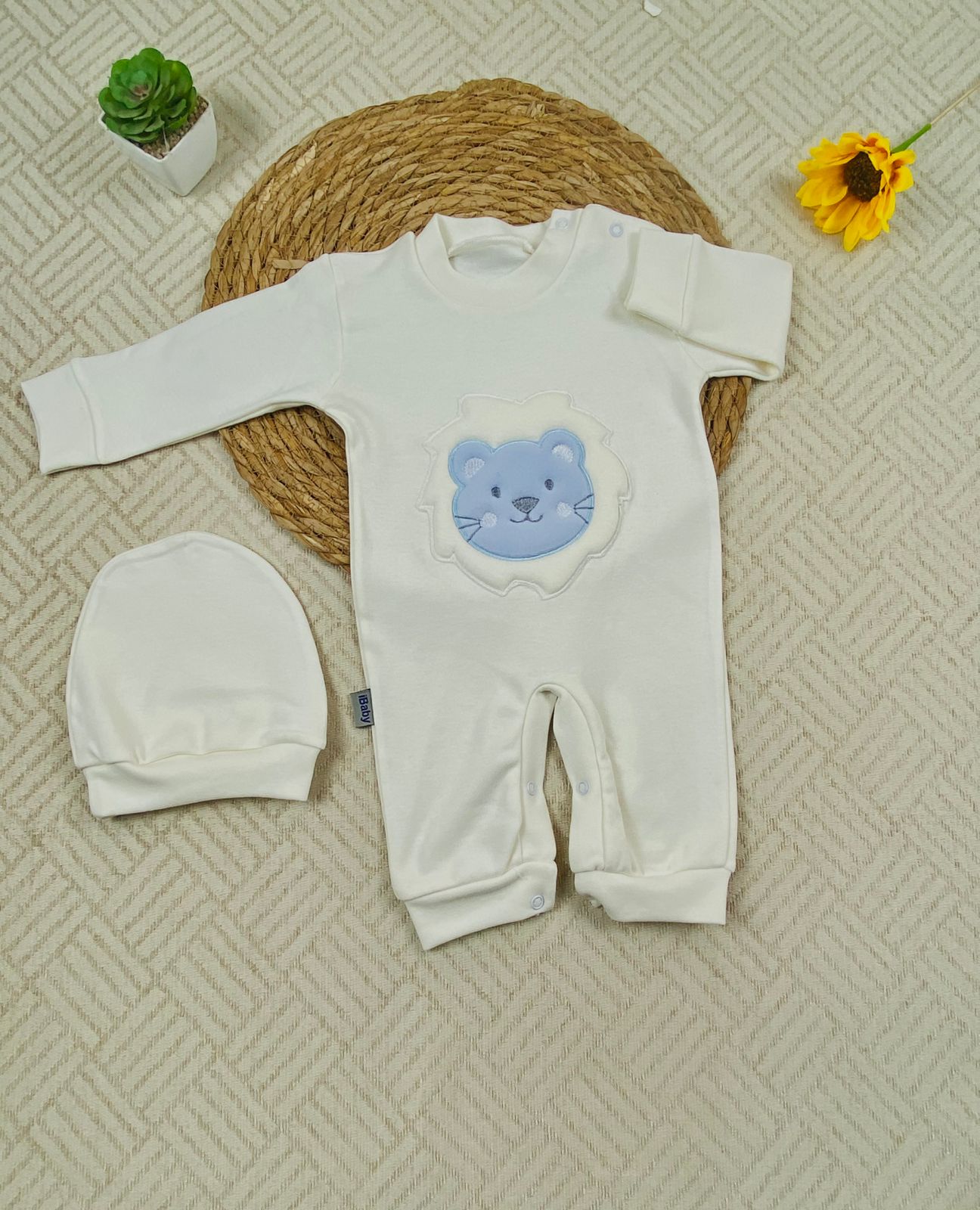 سالوبيت اولادي وبناتي قطن 100% خريفي مكون من قطعتين رسمة دب❤️