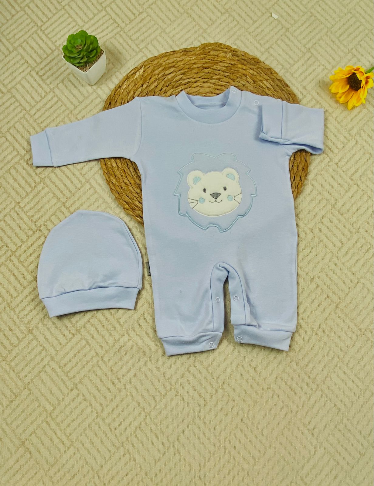 سالوبيت اولادي وبناتي قطن 100% خريفي مكون من قطعتين رسمة دب❤️