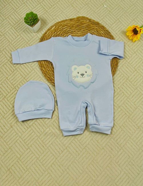 سالوبيت اولادي وبناتي قطن 100% خريفي مكون من قطعتين رسمة دب❤️