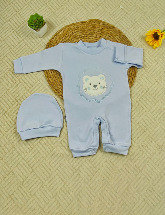 سالوبيت اولادي وبناتي قطن 100% خريفي مكون من قطعتين رسمة دب❤️