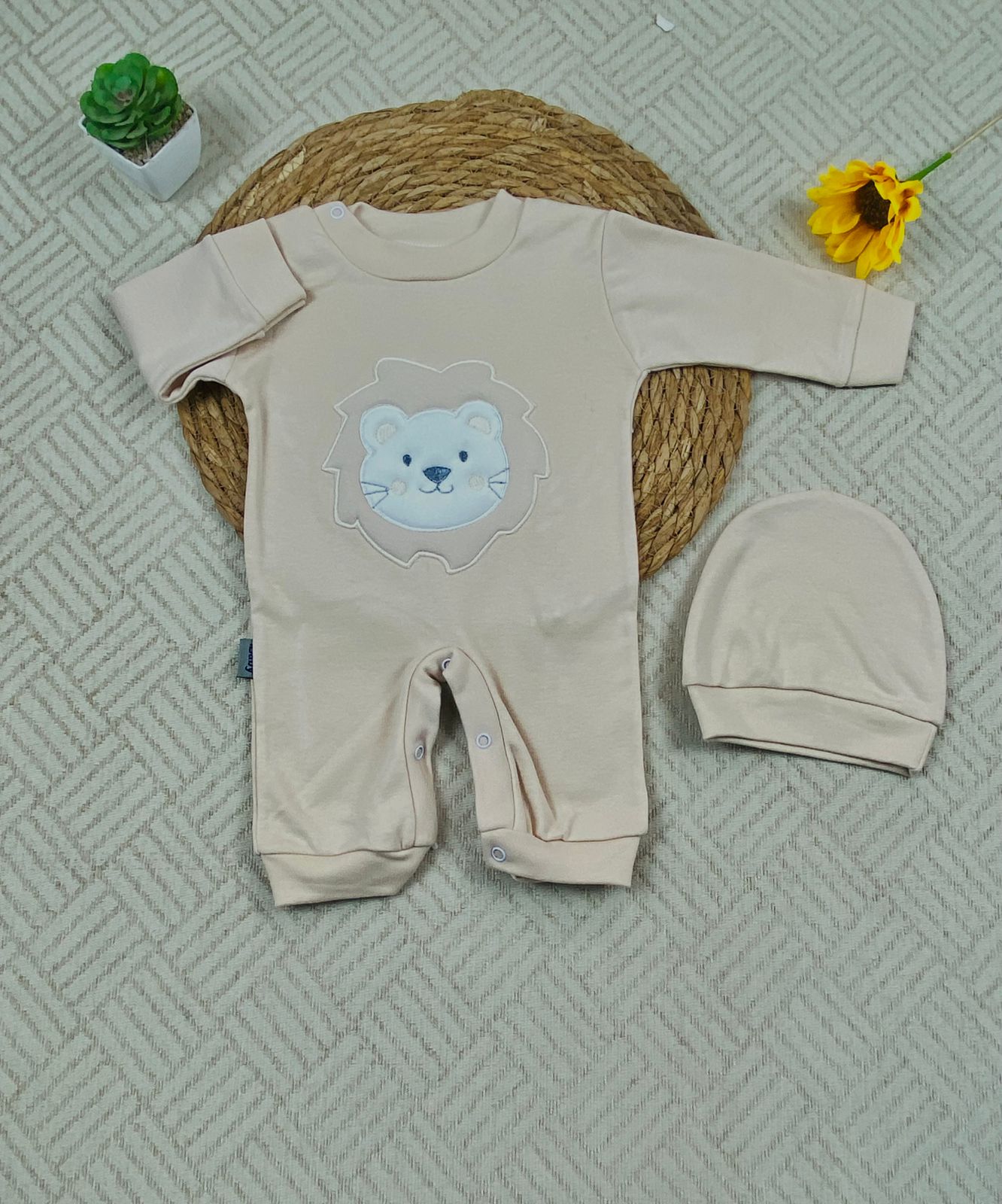 سالوبيت اولادي وبناتي قطن 100% خريفي مكون من قطعتين رسمة دب❤️