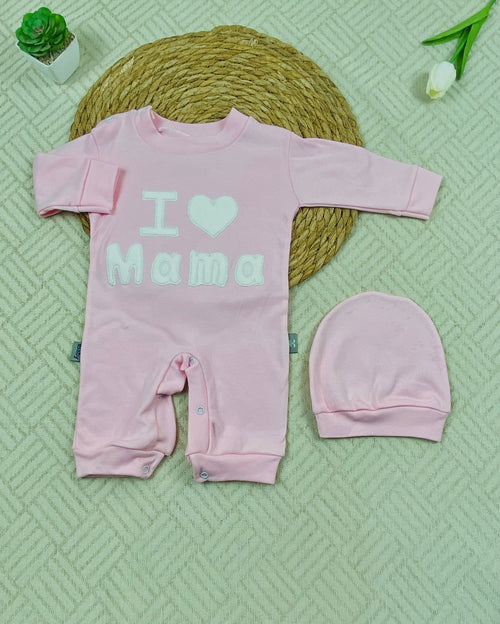 سالوبيت بناتي قطن 100% خريفي مكون من قطعتين  i love mama❤️