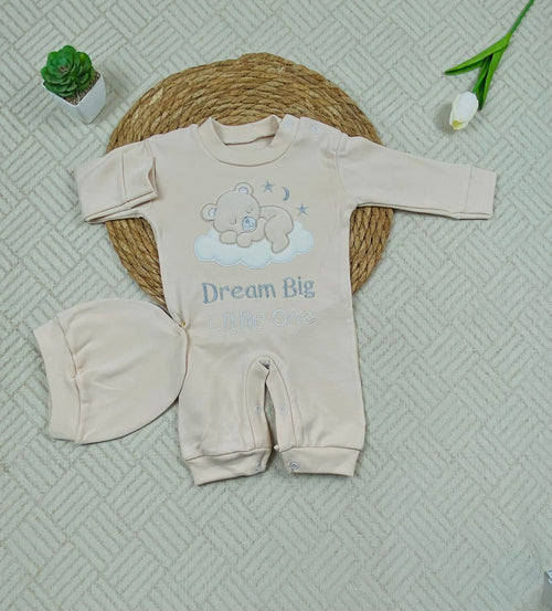 سالوبيت اولادي وبناتي , قطن 100% خريفي مكون من قطعتين رسمة دب وسحابه ❤️