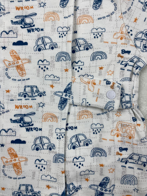 بيجامه خريفي قطن 100%اولادي وبناتي مكونه من قطعتين ماركة جونيور 😍😍عربية وطيارة