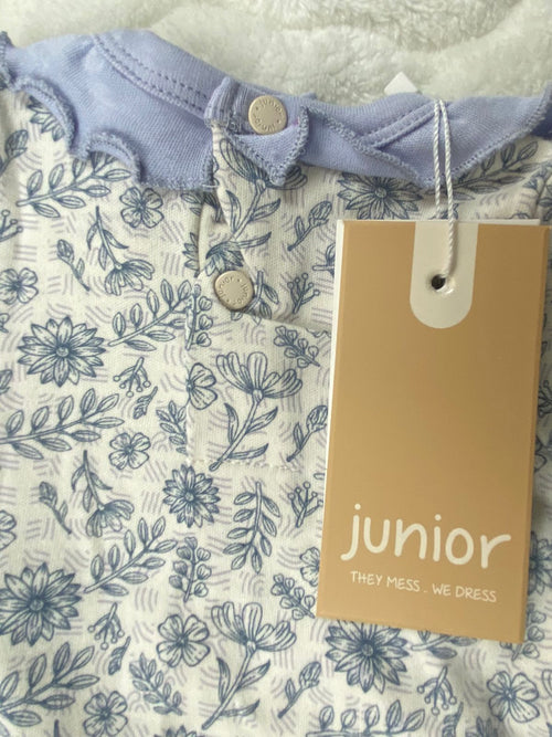 بيجامه خريفي قطن 100% بناتي مكونه من قطعتين ماركة جونيور 😍😍 flower