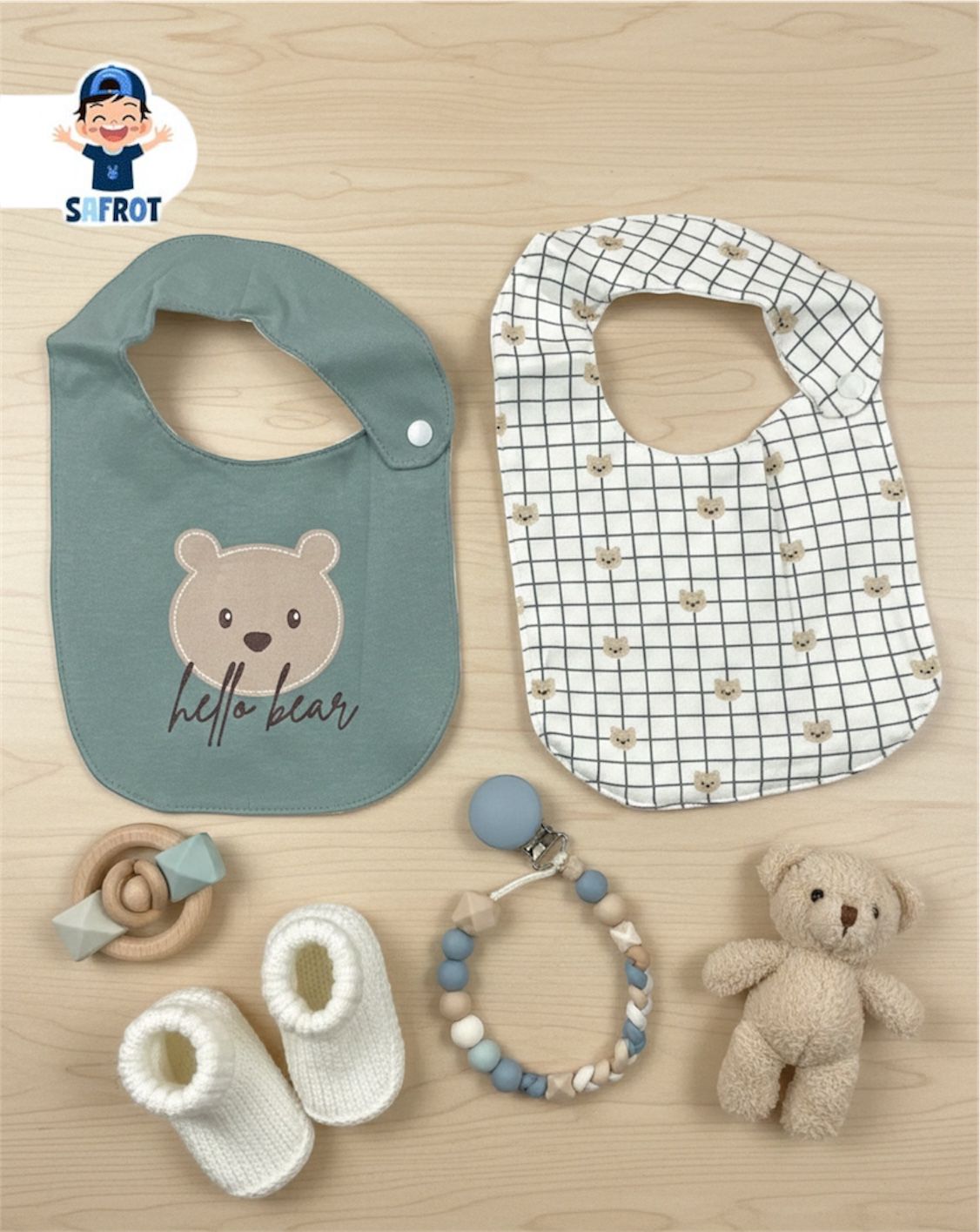 طقم 2 بافته حديثي الولادة ماركة جونيور اولادي وبناتي 😍😍