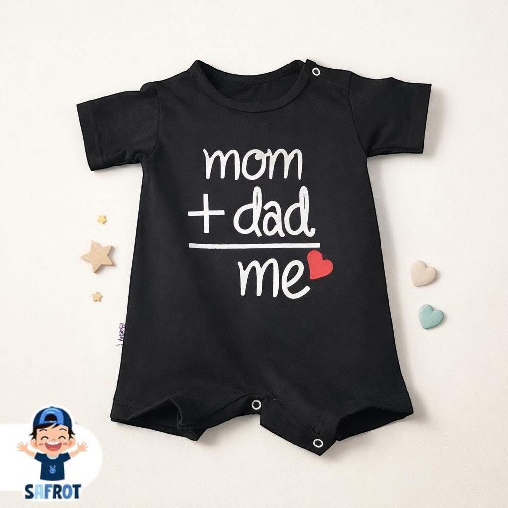 سالوبيت مطبوع اولادي قطن  mom and dad 🤍🤍