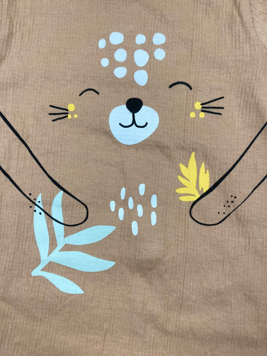 سالوبيت صيفي اولادي وبناتي قطن 100%  ماركة فاني باني peace bear 🥰🥰