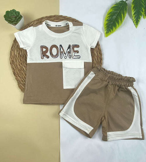 بيجامه اولادي  قطن100 %  مكون من قطعتين rome🤍😍