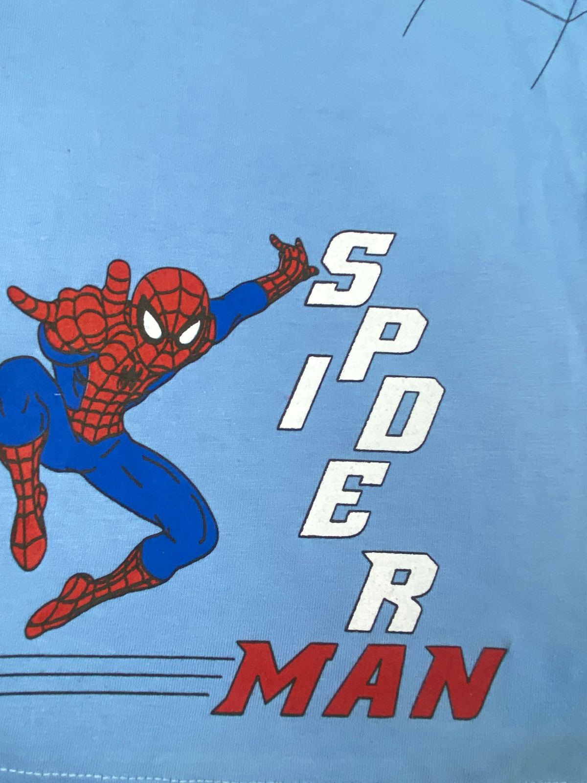 بيجامه اولادي قطن 100% مكون من قطعتين spider man🖤🤍