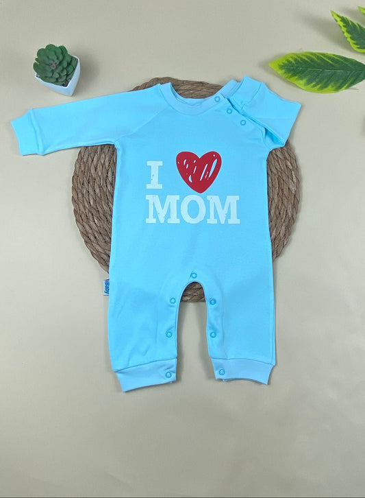 سالوبيت اولادي وبناتي , قطن 100% خريفي i love mom   😍🤍