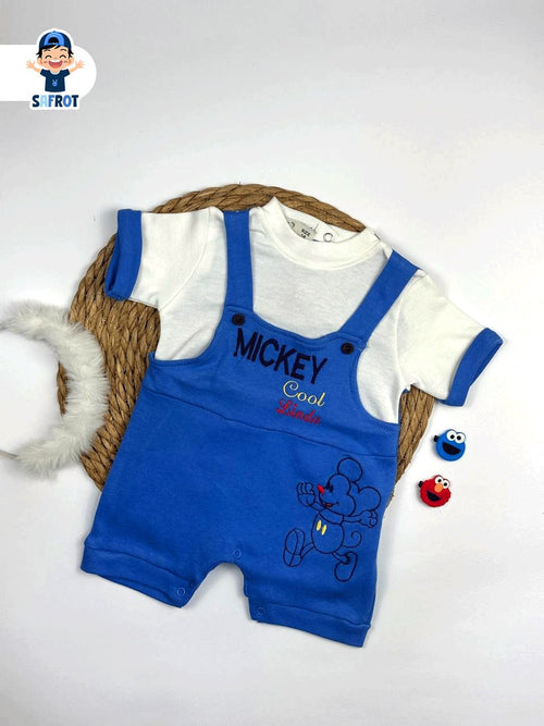 سالوبيت اولادي وبناتي قطن قطعه واحده رسمة ميكي 🤍🤍