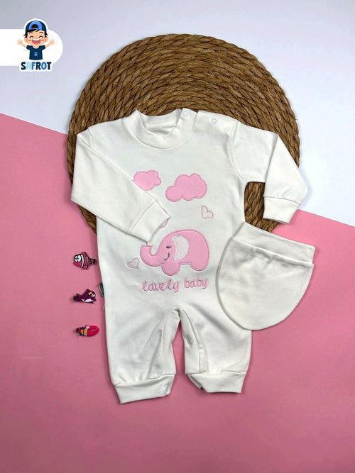 سالوبيت اولادي وبناتي قطن 100% خريفي   مكون من قطعتين رسمة فيل وبلالين ❤️🎈🐘