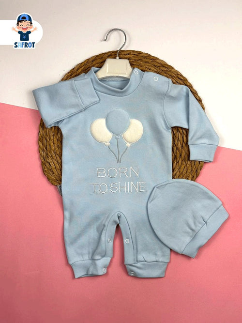 سالوبيت اولادي وبناتي قطن 100% خريفي مكون من قطعتين رسمة بلالين 🎈❤️